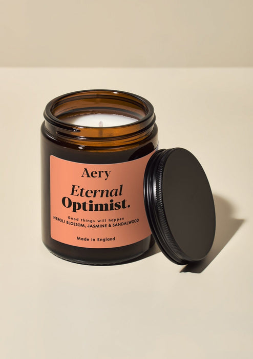Eternal Optimist Scented Jar Candle - Neroli Blossom Jasmin and Sandalwood Aroma Therapy Aery Wholesale