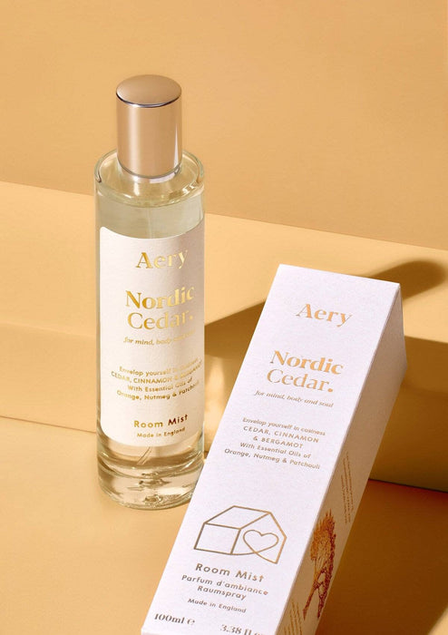 Nordic Cedar Room Mist - Cedar Cinnamon and Bergamot Fernweh Collection Aery Wholesale