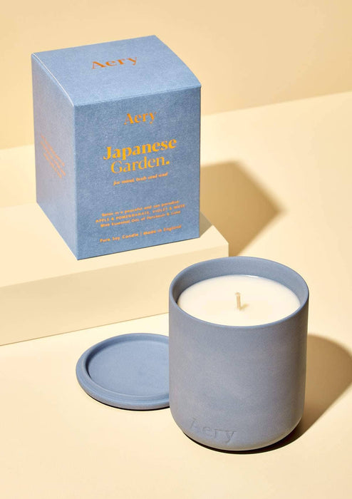 Japanese Garden Scented Candle - Apple Pomegranate and Musk Fernweh Collection Aery Wholesale