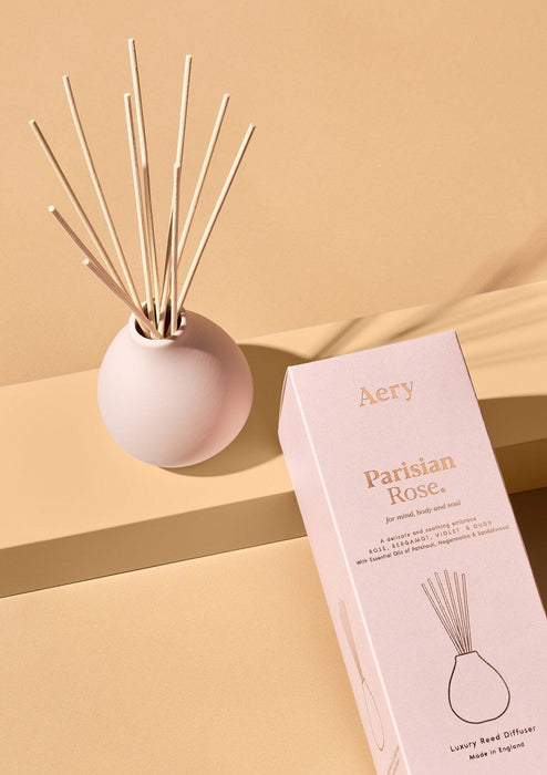 Parisian Rose Reed Diffuser - Rose Bergamot and Violet Fernweh Collection Aery Wholesale