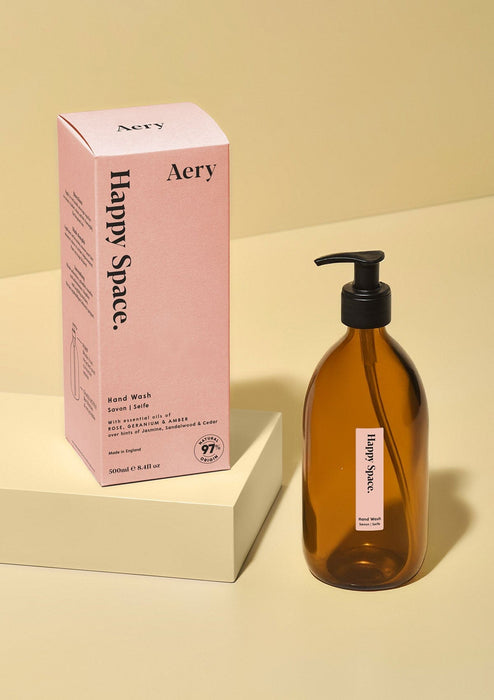Happy Space Hand Wash - Rose Geranium and Amber Aroma Therapy Aery Wholesale