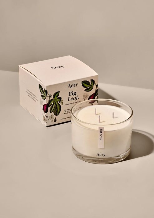 Fig Leaf Triple Wick Candle 450g Aery Wholesale