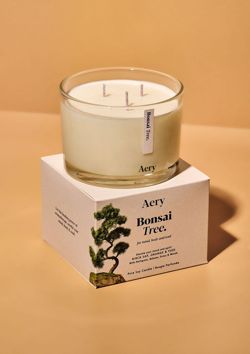 Bonsai Tree Triple Wick Candle 450g Aery Wholesale