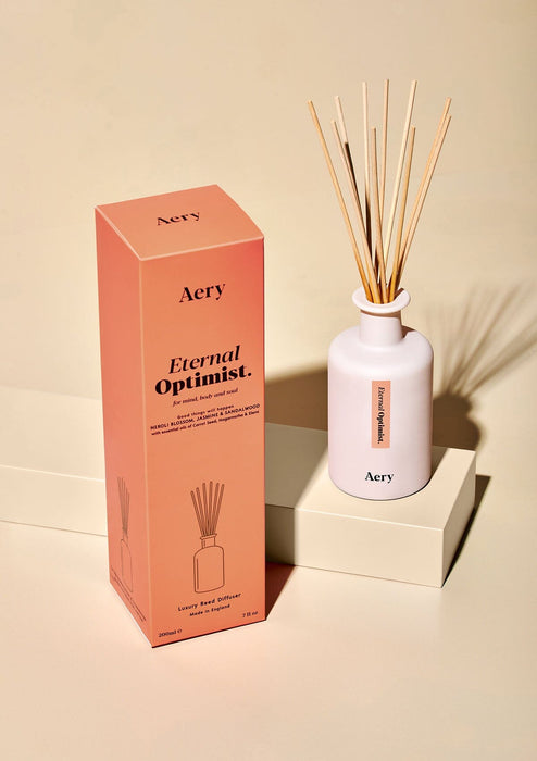 Eternal Optimist Reed Diffuser - Neroli Blossom Jasmin and Sandalwood Aroma Therapy Aery Wholesale