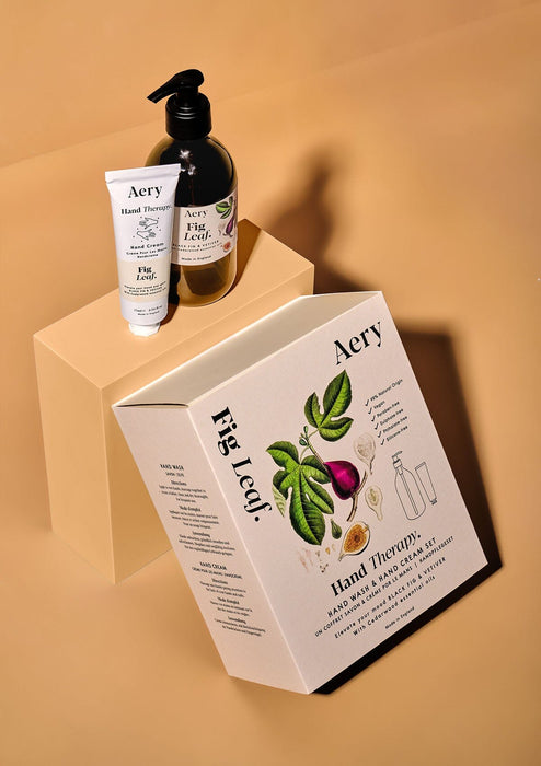 Fig Leaf Hand Therapy Set Amber Wash and Hand Cream Aery Wholesale