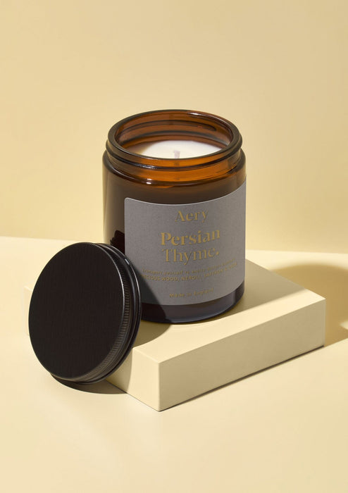 Persian Thyme Scented Jar Candle - Neroli Saffron and Oudh Fernweh Collection Aery Wholesale
