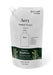 Green Bamboo hand and body wash refill pouch by aery displayed on white bacground 