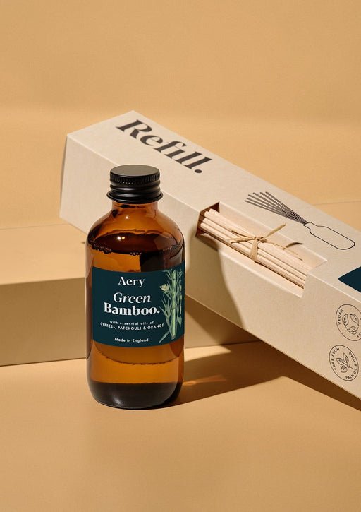 Green Bamboo Amber Diffuser Refill Botanical Aery Living 
