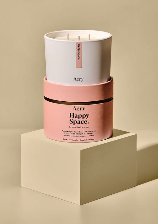 Happy Space Triple Wick Candle 450g Aery Wholesale