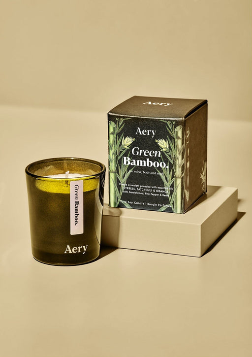 Green Bamboo Votive Candle 70g Aery Wholesale