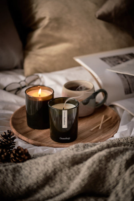 Green Bamboo Scented Candle Botanical Aery Wholesale 