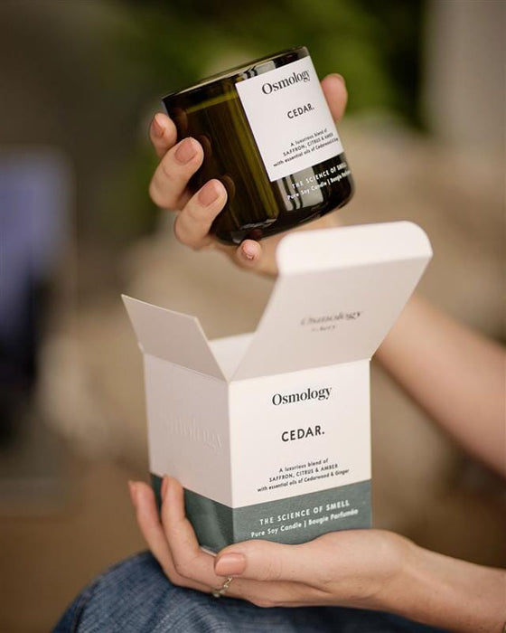 Cedar Scented Candle Utility Collection Osmology 