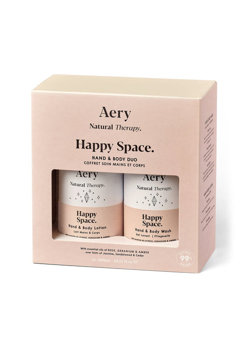 gift boxed hand and body duo in happy space fragrance